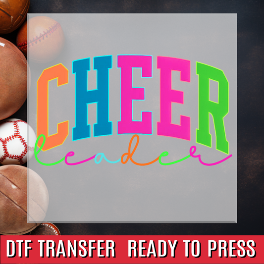 Cheerleader Neon DTF Transfer