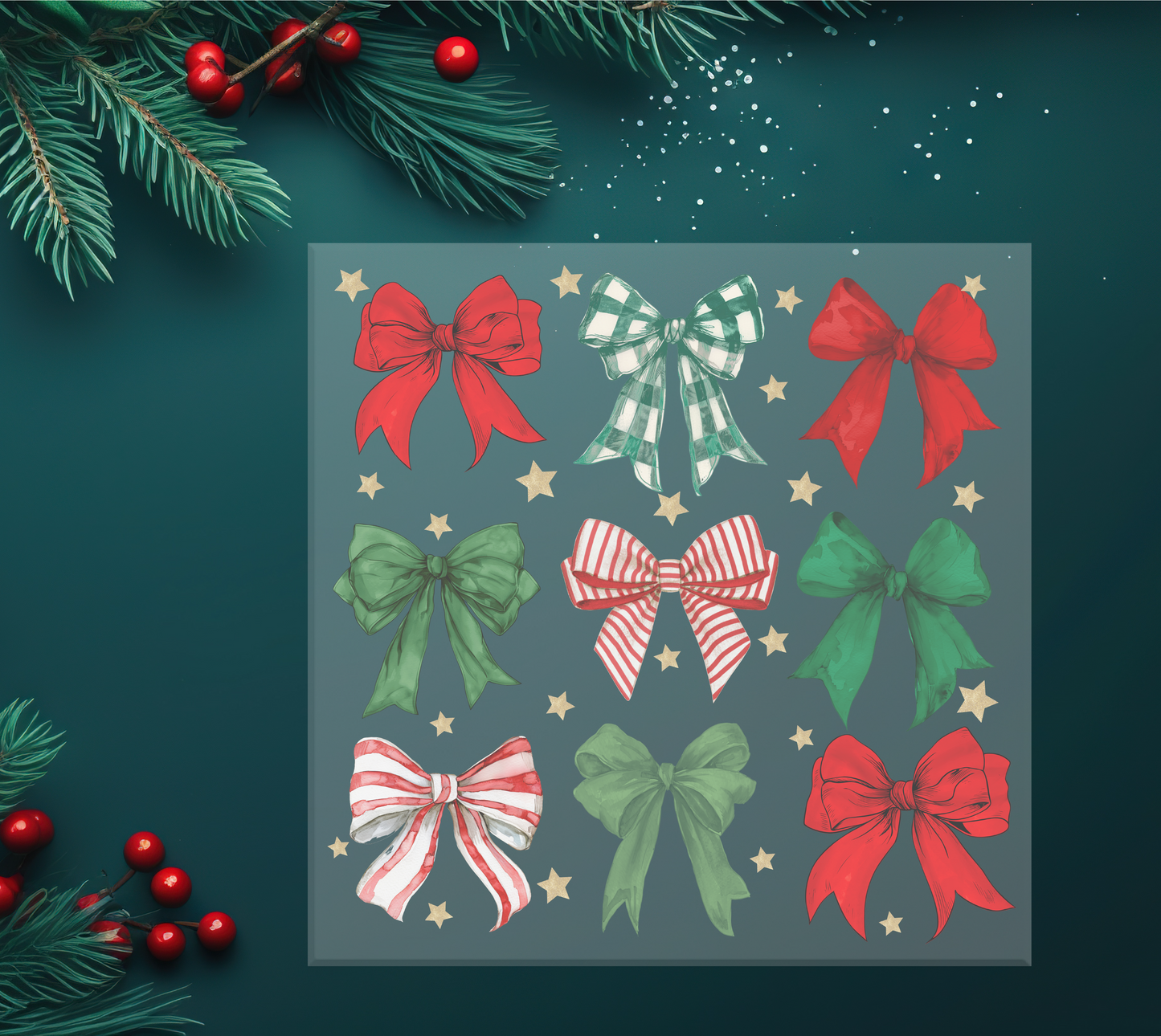 Christmas Coquette Sublimation Transfers