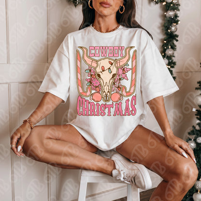 Cowboy Christmas DTF Transfer