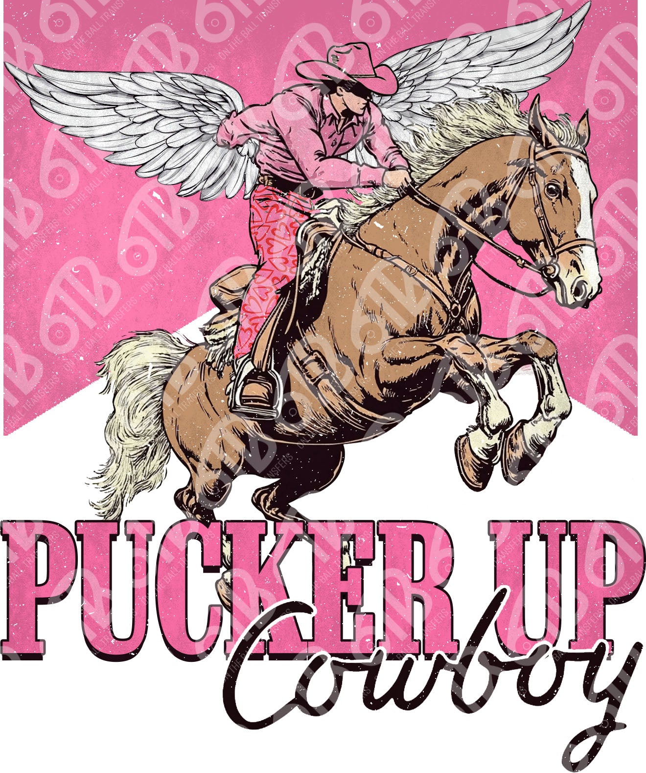 Pucker Up Cowboy Sublimation Transfer