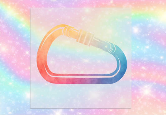 Rainbow Carabiner DTF Transfer