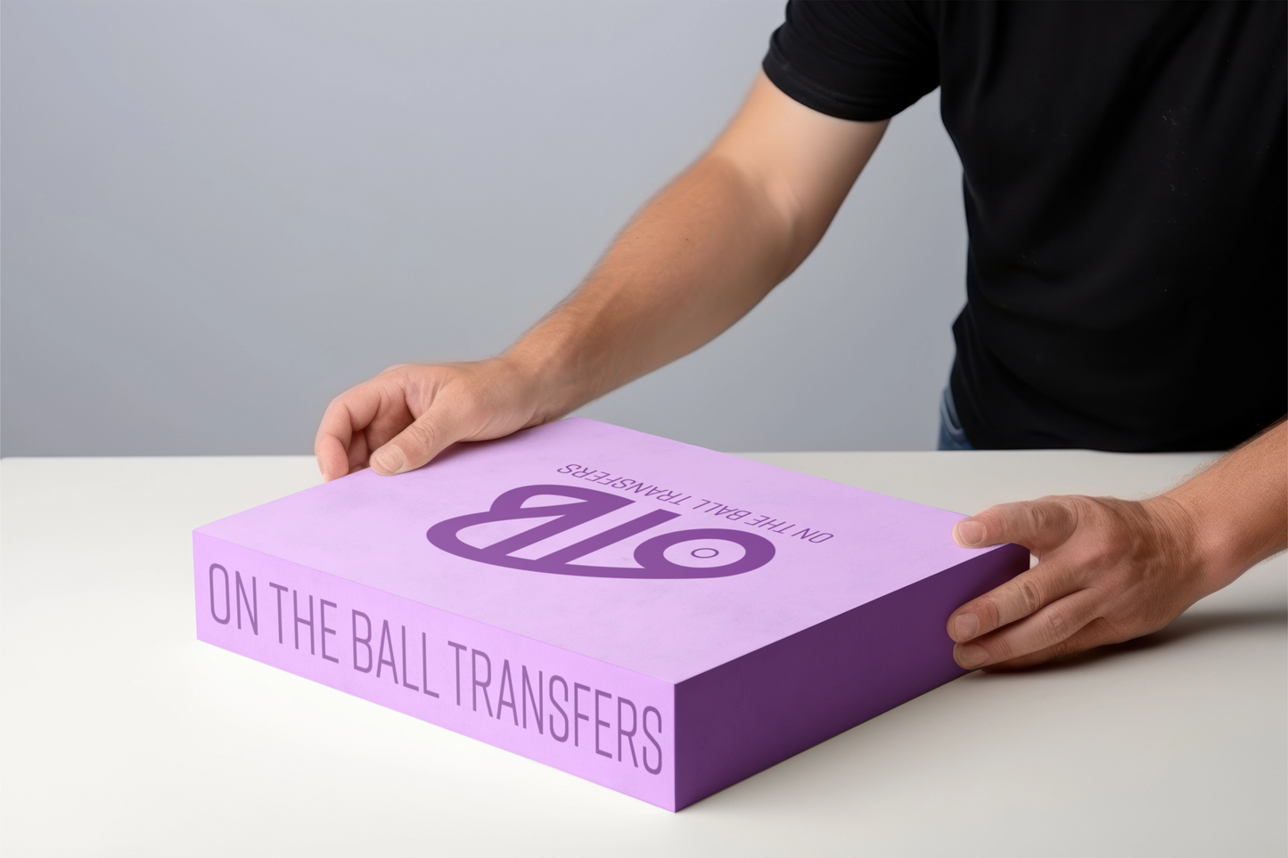 On The Ball Transfers DTF Prints DTF Transfers Custom DTF Transfers, packaging mockup