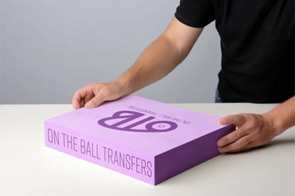 On The Ball Transfers DTF Prints DTF Transfers Custom DTF Transfers, packaging mockup