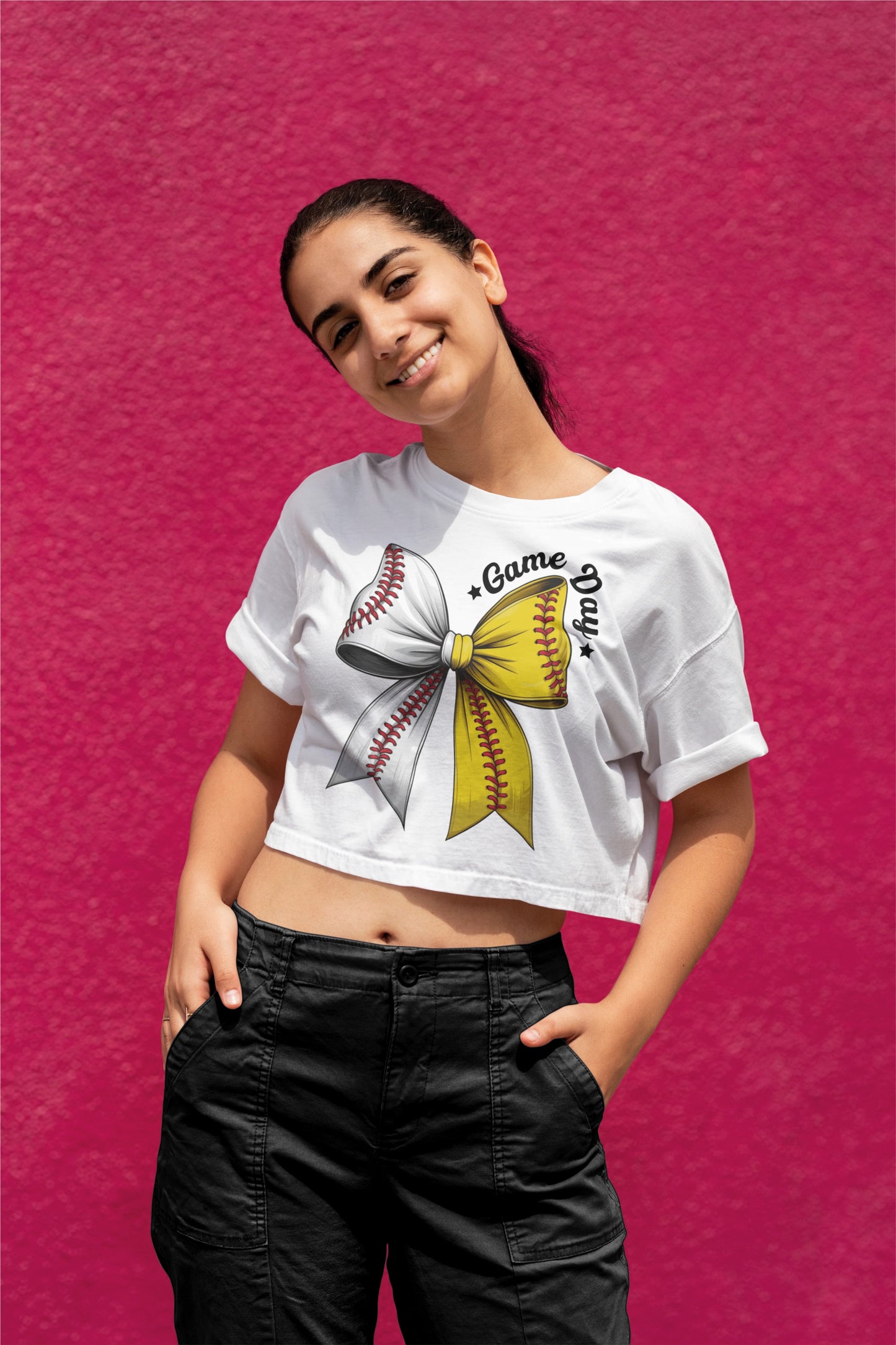 Baseball Softball Bow DTF Transfer