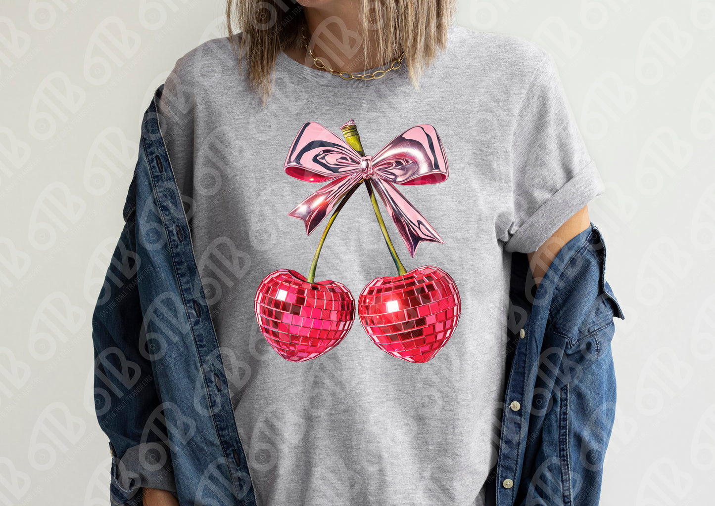 Disco Heart Cherries Sublimation Transfers