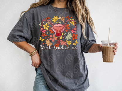 Don't Tread On Me Uterus DTF Transfer