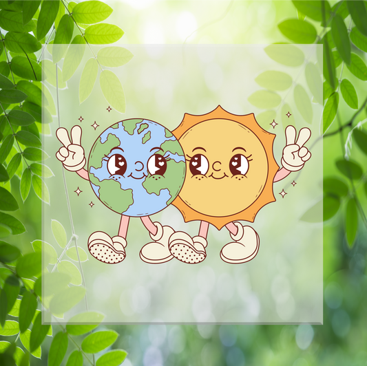 Earth and Sun Pals DTF Transfer
