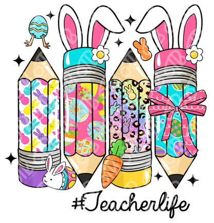 Easter Teacher DTF Transfers