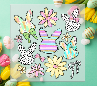 Floral Bunny Coquette DTF Transfer