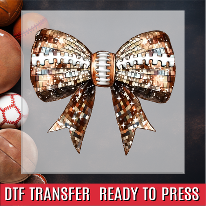 Football Bow DTF Transfer
