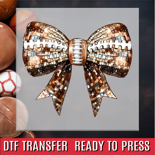 Football Bow DTF Transfer