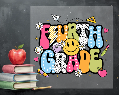Retro Fourth Grade DTF Transfer