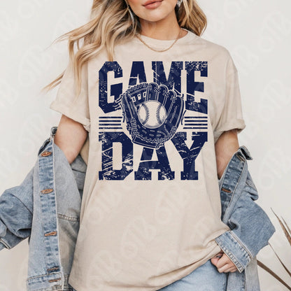 Game Day Baseball Vintage DTF Transfer