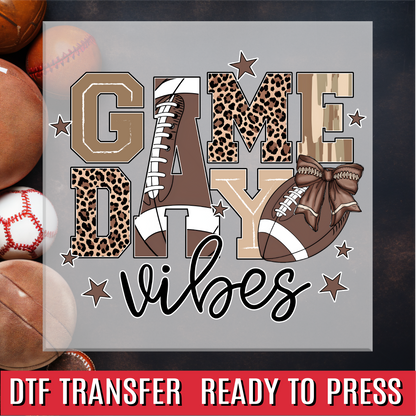 Game Day Vibes DTF Transfer