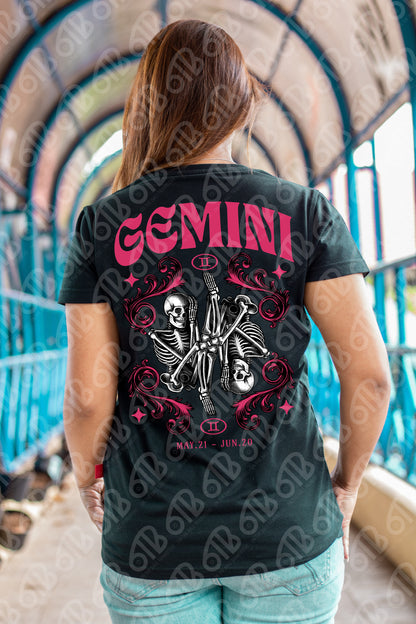 Gemini Skeleton DTF Transfer