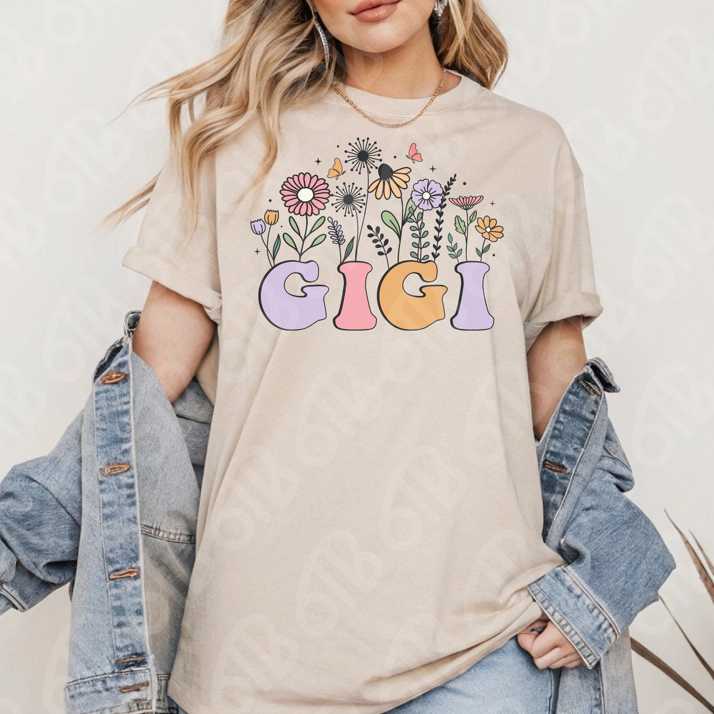 Gigi Flowers DTF Transfer