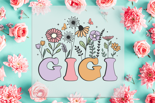 Gigi Flowers DTF Transfer