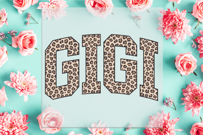 Gigi Leopard print DTF Transfer