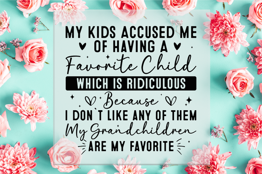 Accused of Having a Favorite Child DTF Transfer