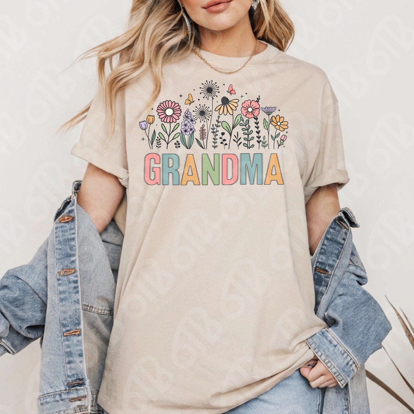 Grandma Flowers DTF Transfer
