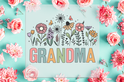 Grandma Flowers DTF Transfer