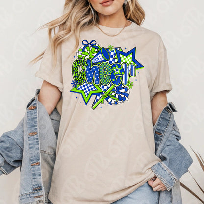 Cheer Coquette Preppy Collage DTF Transfer