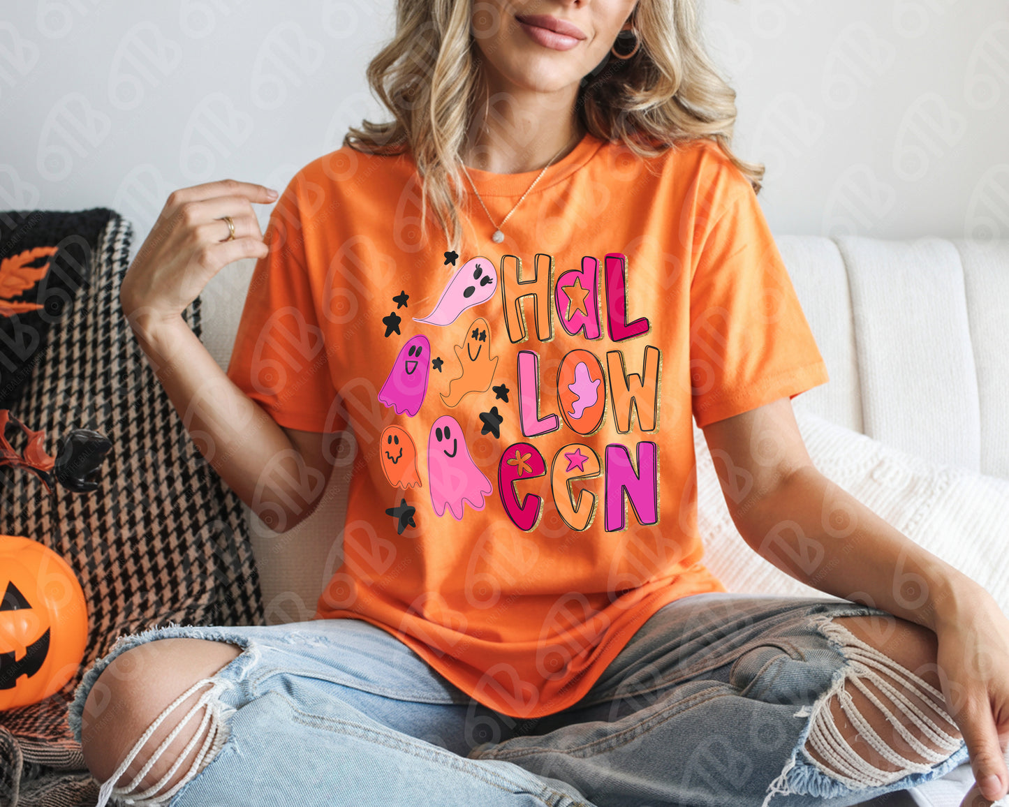 Halloween Ghost Preppy DTF Transfer