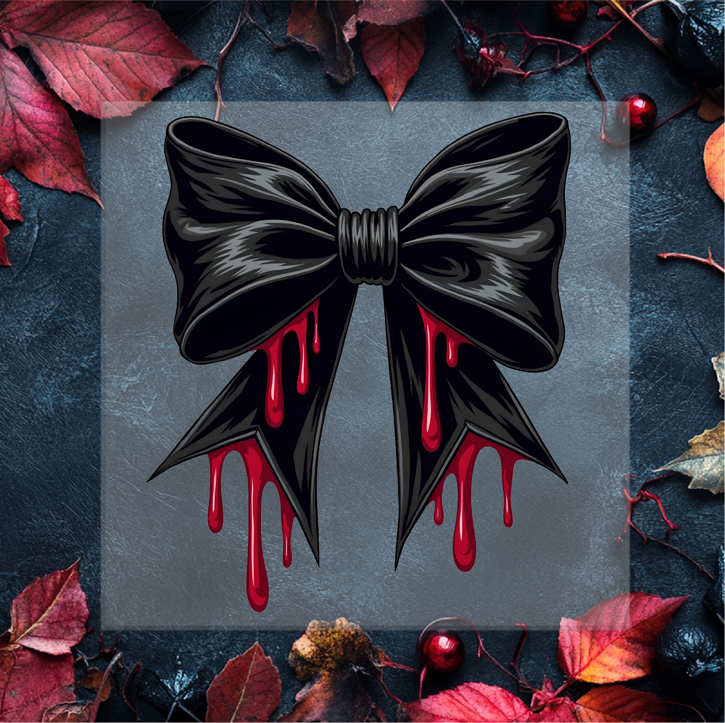 Gothic Bow DTF Transfer