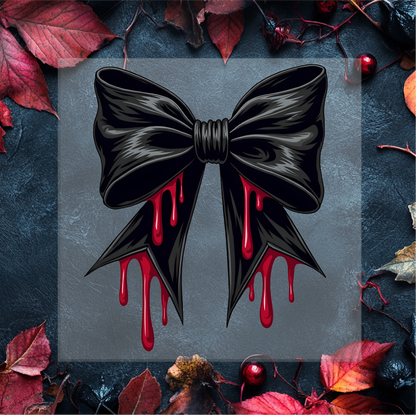 Gothic Bow DTF Transfer
