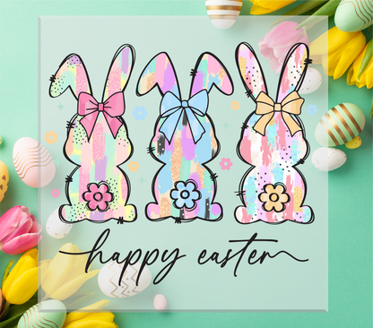 Happy Easter Bunny Trio DTF Transfer