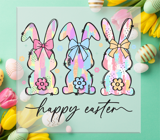 Happy Easter Bunny Trio DTF Transfer