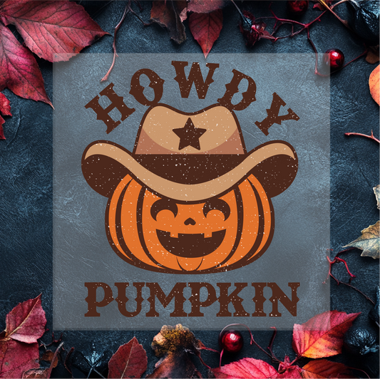 Howdy Pumpkin DTF Transfer