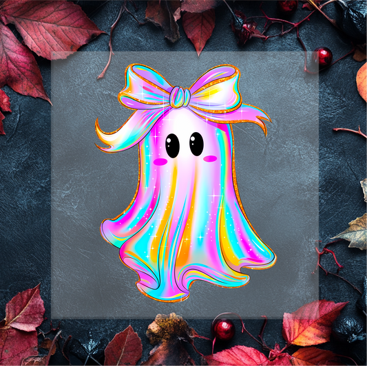 Iridescent Ghost DTF Transfer