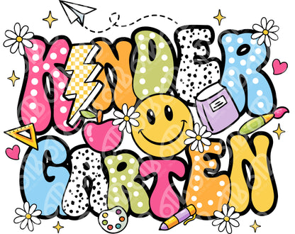 Retro Kindergarten DTF Transfer