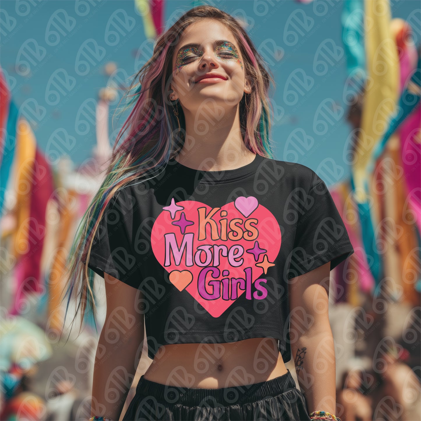 Kiss More Girls DTF Transfer
