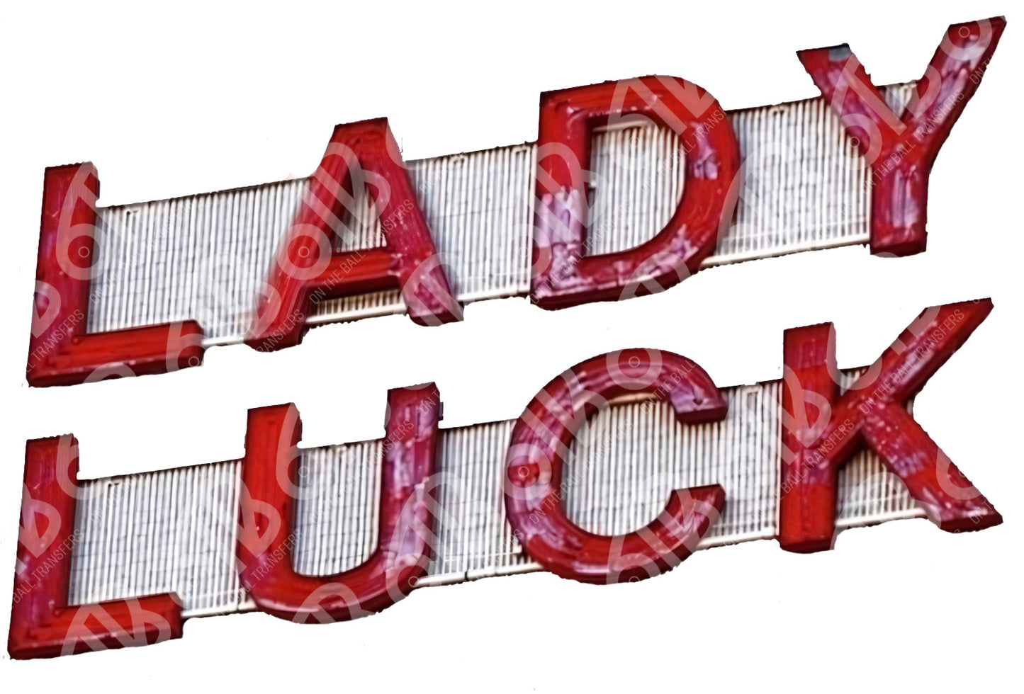 Lady Luck Sign DTF Transfer