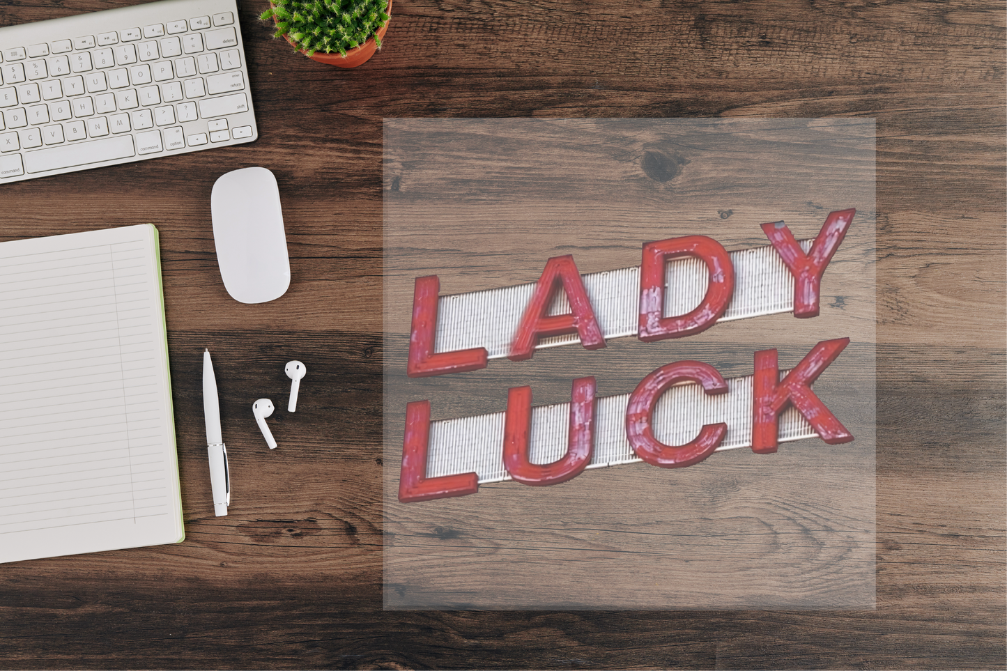 Lady Luck Sign DTF Transfer