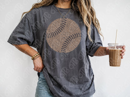 Leopard Print Baseball DTF Transfer