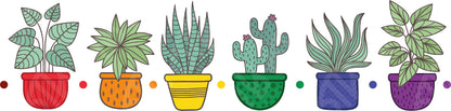 Subtle LGBTQ Pride Flower Pots DTF Transfer