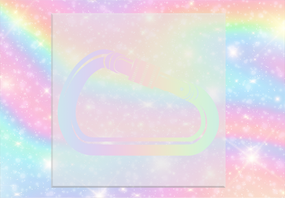 Pastel Rainbow Carabiner DTF Transfer