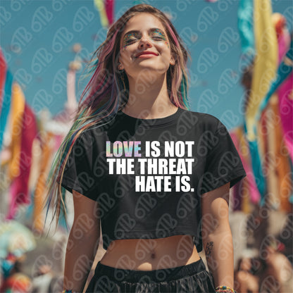 Love is Not The Threat Hate Is DTF Transfer
