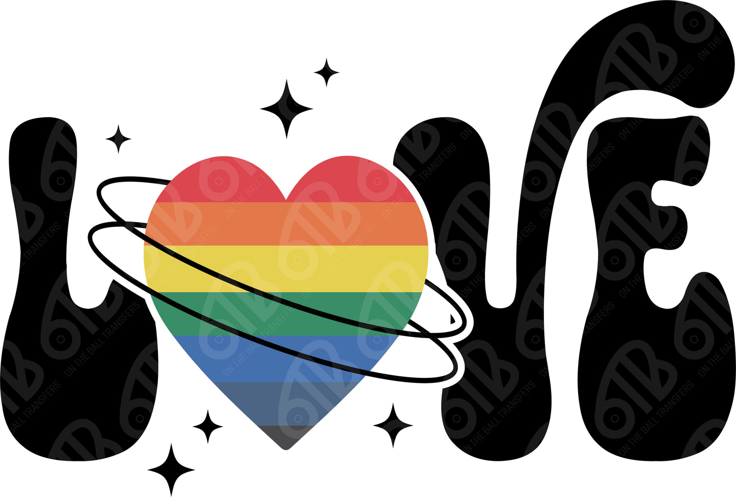 Love Orbit Pride DTF Transfer