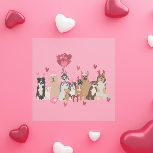Valentine Dogs DTF Transfer