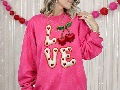 Love Faux Embroidery DTF Transfer