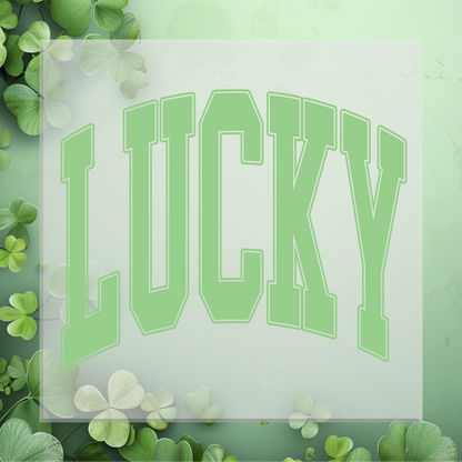 Lucky Light Green DTF Transfer