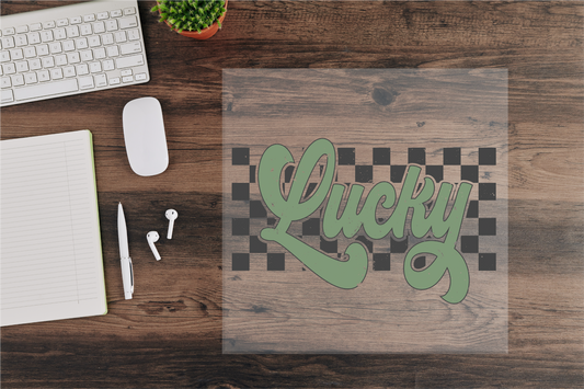 Lucky Checkered Sublimation Transfer