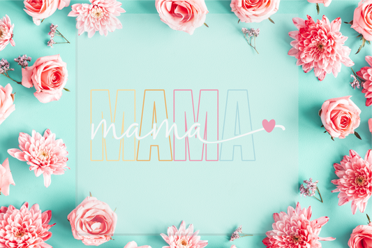 Mama Script DTF Transfer