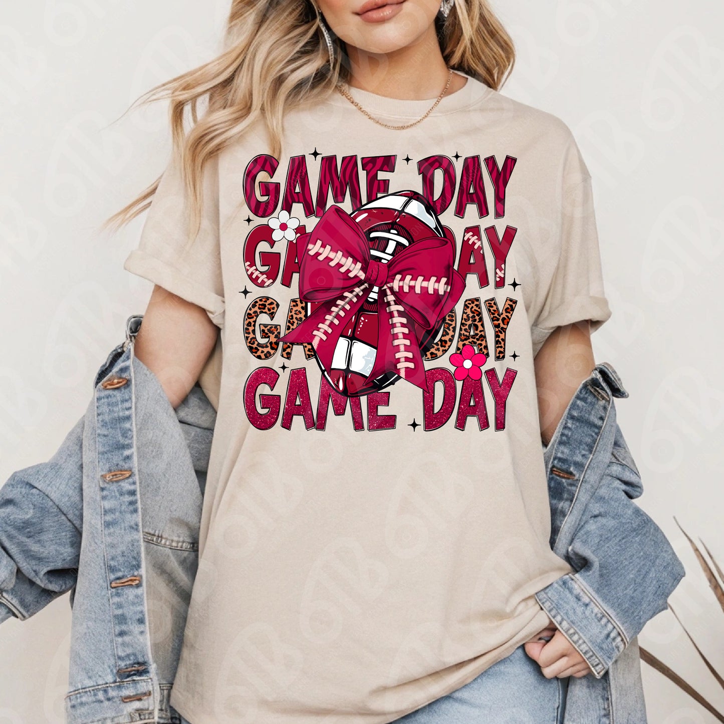 Football Game Day Maroon DTF Transfer
