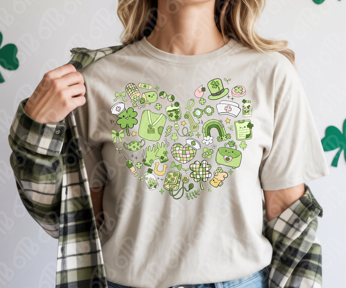 St. Patrick's Medical Heart DTF Transfer