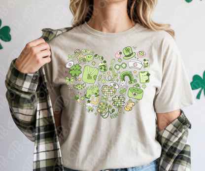 St. Patrick's Medical Heart DTF Transfer